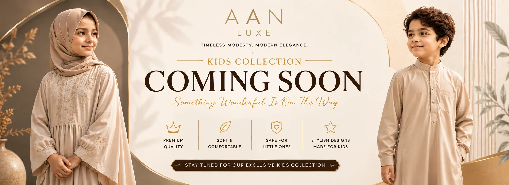 AAN Luxe Exclusive Kids Modest Clothing Collection - Coming Soon