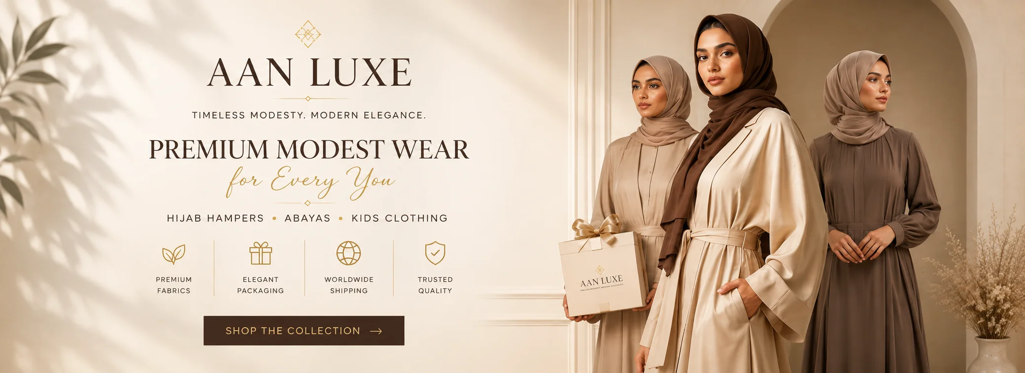 AAN Luxe Premium Modest Wear Collection - Abayas, Hijabs & Kids Wear